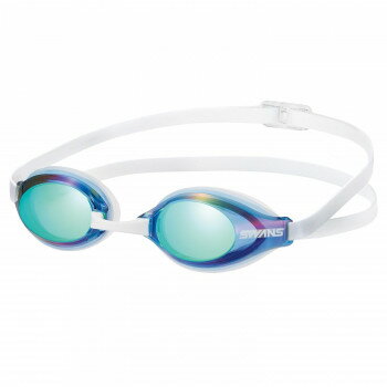 山本光学 SWANS スイムグラス ネイビー×エメラルドミラー ホワイト SR-3Mre NAVEM【送料無料】