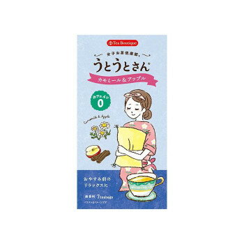 別倉庫からの発送の為、お客様都合の返品は出荷前、出荷後に変わらずキャセル費用、往復送料が発生いたします。 北海道、沖縄、その他特殊地域については送料加算になります。詳しくは送料ページをご確認ください。「お客様都合でのキャンセルの場合、キャンセル料などの手数料が発生いたしますので予めご了承ください。」「メーカーより取り寄せ商品のため、在庫状況によっては欠品・廃盤の可能性があります。あらかじめご了承ください。」カモミールに甘酸っぱいアップルとシナモンをブレンドしたハーブティーです。●飲み方1.容器にティーバックを1つ入れ、お湯を150cc注ぎます。2.フタをして3〜5分程置きます。3.ティーバッグを取り出して、お飲みください。●注意事項○熱湯の取り扱いには十分ご注意下さい。○虫害を避けるため、開封後は早めにお召し上がりください。○必ず耐熱容器をご使用ください。○抽出後は、当日中にお飲み下さい。サイズD43×W80×H155mm個装サイズ：25.9×18.8×17cm重量個装重量：525g仕様賞味期間：製造日より1,095日生産国日本・広告文責（株式会社T3コーポレーション・072-963-7660）fk094igrjs