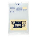 ジャパックス スタンダードポリ袋45L 透明 10枚×60冊 P-43【送料無料】(3)