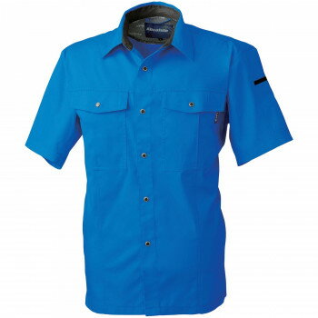 桑和 617 半袖シャツ Sサイズ ブルー(8) Absolute GEAR【送料無料】