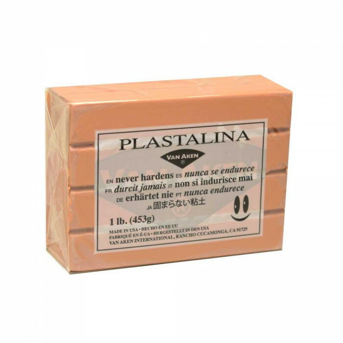 MODELING CLAY(モデリングクレイ)　PLASTALINA(プラスタリーナ)　粘土　ベージュ　1Pound　3個セット【送料無料】