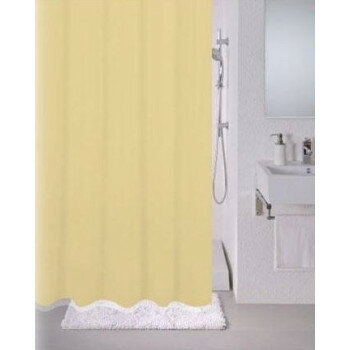 シャワーカーテン　ブリーズ　無地タイプ　幅130×高さ180cm　ベージュ【送料無料】