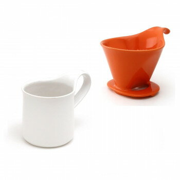 ZERO JAPAN(ゼロジャパン) ドリッパー＆カフェマグセット ドリッパートレイ付 DMZ-16 TG/WH【送料無料】