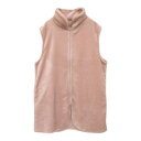 After nine アフターナイン ニューマイヤージップアップベスト 10 PINK BEIGE GBR2215【送料無料】