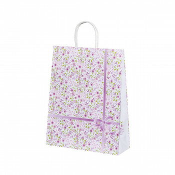 自動手提袋 HZ 紫花(アイカ) 50枚 XZK66651【送料無料】