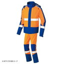 アイトス レインウエア(男女兼用)(FS-1110) オレンジ×ネイビー L 56206【送料無料】|詳細画像