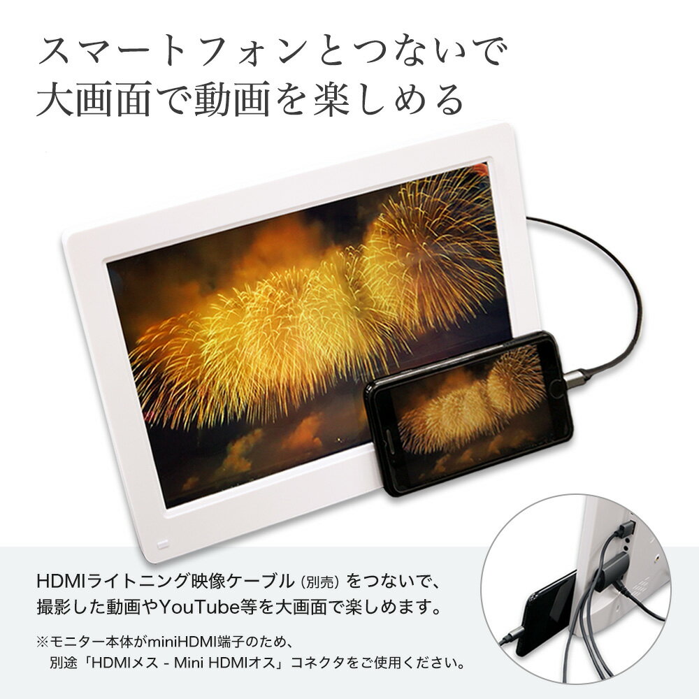 モバイルモニター 21.5インチ フルHD 大画面 IPS液晶 ミニHDMI端子 対応 新品 ゲーミング 液晶 ディスプレイ サイネージ サブモニター ブラック ホワイト P215IPSW 送料無料 - Image 3