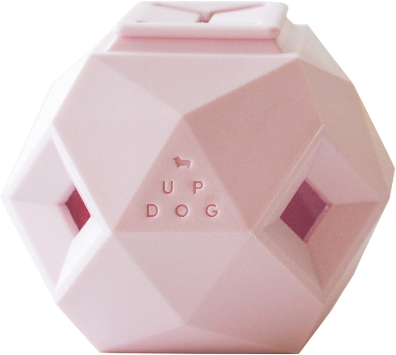 Up　Dog　Toys　THE　ODIN 【使い方は簡単】 固形のドッグフードやジャーキーなどのおやつをTHE ODINの中に入れるだけ。 転がせば転がせるほどワンちゃん達は大好きなおやつをゲットできるのです。 【飽きのこない独特な形状】 独特な形状が転がせば転がすほど色んな動きをしてくれるのでワンちゃんも飽きにくいです。 【2つ以上連結させられる】 ふたつを連結させて使うこともできます。 小・中型犬までは一つのタイプでバッチリだと思いますが、大型犬用には連結した方が使いやすいかもしれません。 【BPAフリーで安全】 素材に関してもBPAフリーとなり、中毒性がない素材を採用しています。 素材自体も硬すぎず、柔らかすぎずという感じで、噛んでも壊れにくくなっています。 商品情報 ブランドアップドッグトイズ (Up Dog Toys) ペット玩具タイプ運動玩具 ターゲット種犬 テーマ犬用おもちゃ 色ピンク ※モニターの発色具合によって実際のものと色が異なる場合があります。 ※弊社では複数店舗にて在庫を共有しているため、ご注文のタイミングによって欠品・お取り寄せとなる場合もございます。あらかじめご了承くださいませ。 ※沖縄、島嶼部、北海道の一部地域においては別途送料が必要な場合がございます。事前にお問合せいただくことをおすすめしています。（お問合せなくご注文の場合、ご注文後別途送料をご請求させていただきます。）