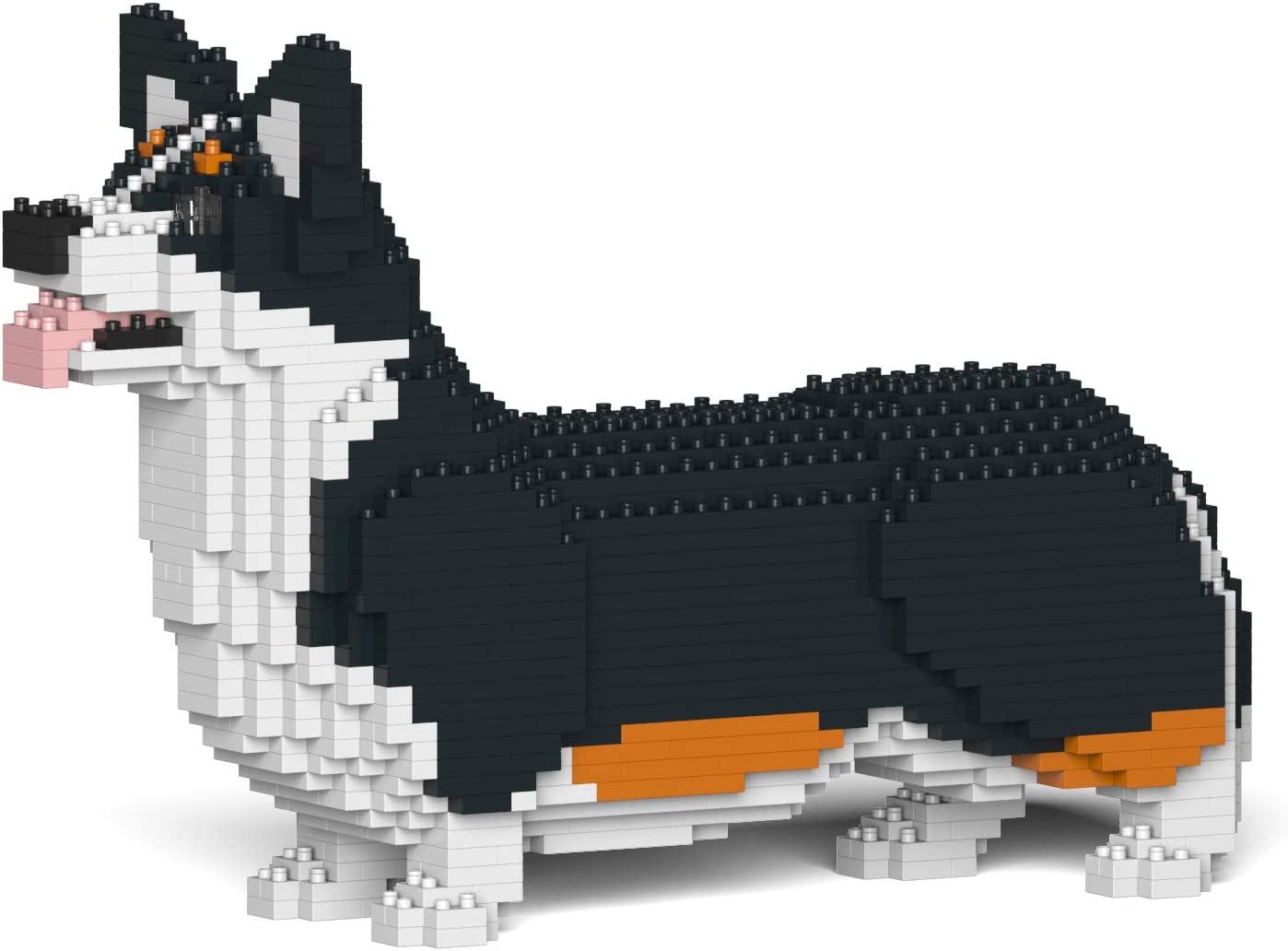 【JEKCA】 ジェッカ ブロック （ウェルシュコーギー 黒 02S-M03） 立体パズル 組立パズル 犬の模型 大人向け ブロック玩具 ペット 置き物 動物 インテリア