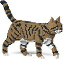  ジェッカ ブロック （トラネコ トラ猫 ベージュ 03S-M04） 立体パズル 組立パズル 大人向け ブロック玩具 ペット 置き物 動物 インテリア