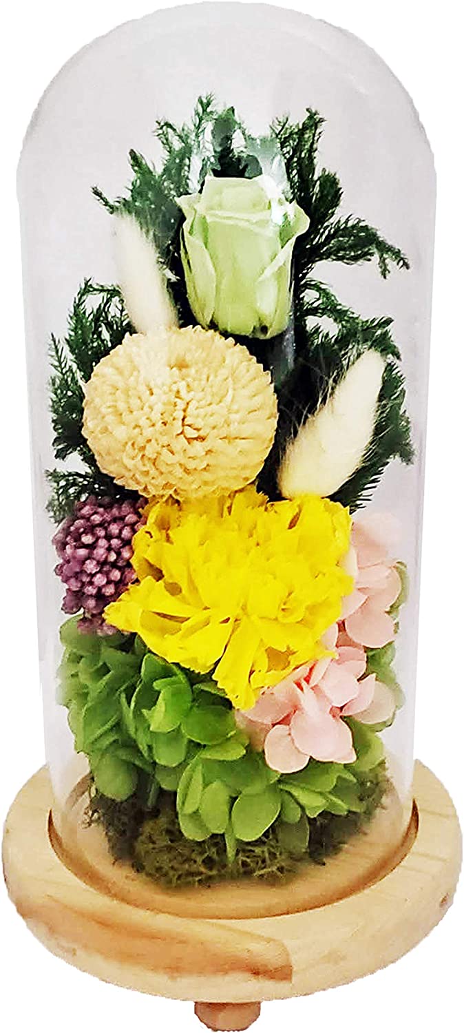 プリザーブドフラワー仏花 お供え花 お仏壇用 ガラスドームア