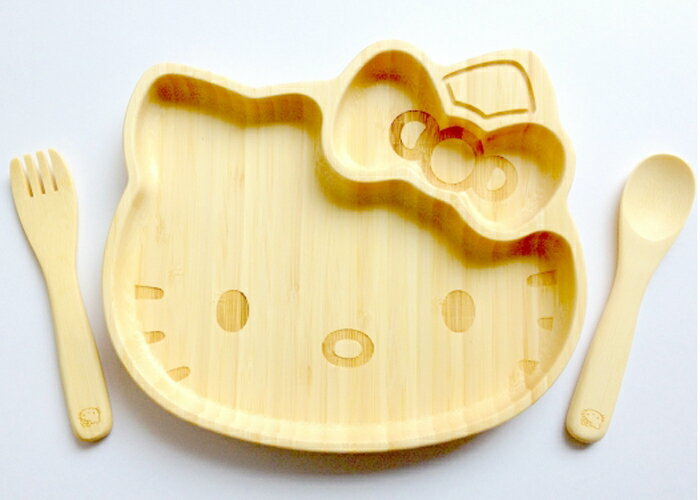 FUNFAM ハローキティ フェイスプレート セット 食器 皿 コップ スプーン フォーク ジブリ ねこバス トトロ となりのトトロ 竹 竹製 縁起物 子供 離乳食 セット 日本製 出産祝い 誕生日 ギフトのサムネイル
