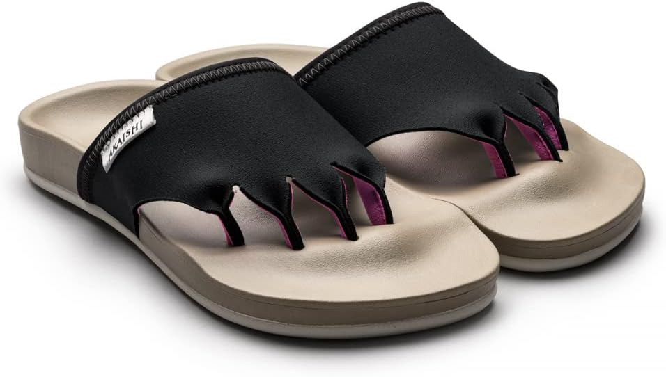 AKAISHI（アカイシ）5本指 エクサルームサンダル メンズ レディース サンダル ルームシューズ 室内履き トレーニング エクササイズ カジュアル サンダル シューズ 室内履き 健康維持 下半身 筋トレ むくみ 家トレ ながらトレーニング 履くだけ L（24.0〜24.5cm）