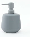 志成販売 - shesay - プッシュしやすい マットな質感のソープディスペンサー 液体タイプ ハンドソープ 液体 陶器 セラミック 滑らない 洗面台 水回り 台所 キッチン おしゃれ インテリア 北欧 韓国 詰め替え 詰め替えボトル【 グレー 】