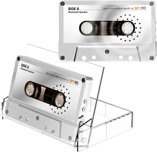 opt! Cassette Speaker オプト90 カセット スピーカー カセットテープ型 ポータブルスピーカー Bluetooth 5.3 micro SDカード 対応 TELEC認証取得済 レトロスピーカー ラジカセ ミックステープ レトロ インテリア ( シルバー ) opt! Cassette Speaker オプト90 カセット スピーカー カセットテープ型 ポータブルスピーカー Bluetooth 5.3 micro SDカード 対応 TELEC認証取得済 レトロスピーカー ラジカセ ミックステープ レトロ インテリア ( シルバー )