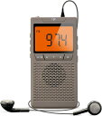 opt! GRANDPA RADIO オプト グランパラジオ AM FM ラジオ ポケットラジオ 小型ラジオ 携帯ラジオ ポータブル 防災ラジオ 電池式 イヤホン付き ストラップ付き ( グレー )