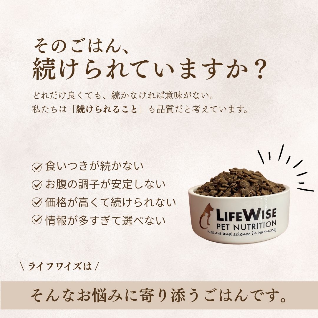 9月限定価格【初回限定】ひと家族様1回限りの販売となります。ライフワイズ ドッグフード 食いつき 7種類 お試し サンプル 送料無料 送料込み カンガルー オーストラリア産 無添加 おすすめ 腸内環境 腸活 消化に良い 小型犬 人気 ドライ グレインフリー 穀物不使用 lifewise-10000031 ライフワイズジャパン サンプル画像2