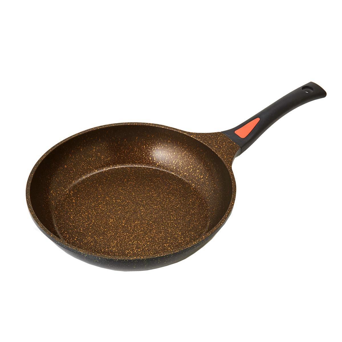 フライパン マーブルコート IH対応 26cm マーブル加工 7層コーティング 調理用品 調理器具 アイメディア aimedia ゴールドブラウン 1008848