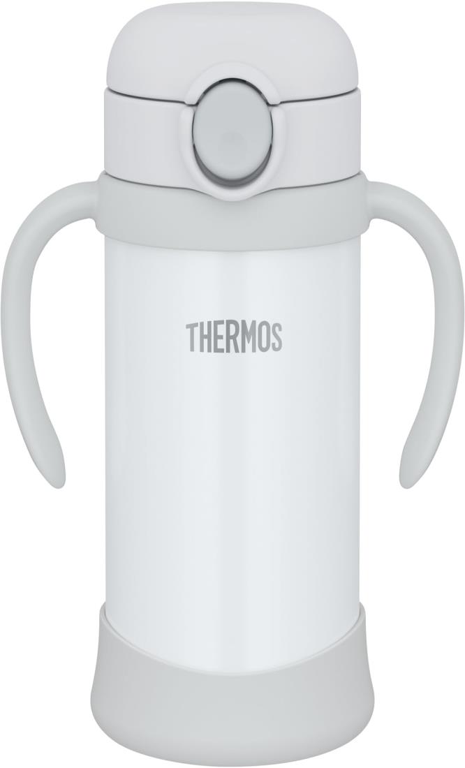 サーモス(THERMOS) まほうびんのベビーストローマグ 飲み口とパッキンが一体 350ml グレー 保冷専用 FJT-350 GY