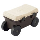 ベストコ フィールドカート トレー付 ボタニカルスタイル MA-2221 51×30.5×28.5cm ブラウン
