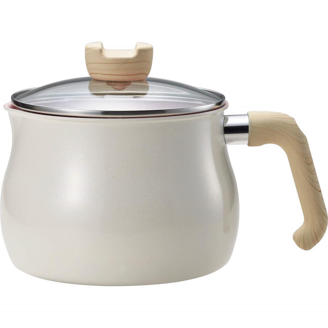 和平フレイズ マルチポット Lサイズ 14cm 3L (4人分まで) ホワイト 7つの使い方 煮る 茹でる 沸かす 炊く 炒める 揚げる 和える IH対応 ふっ素樹 脂加工 トゥーメイ チャーム To May charm MB-1614