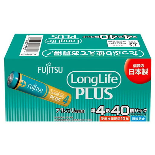 FDK アルカリ 乾電池 ロングライフプラス単4形40本 FDK アルカリ 乾電池 ロングライフプラス単4形40本