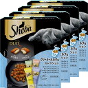 シーバ (Sheba) デュオ キャットフード クリーミーミルク味セレクション 成猫用 200g×4個(まとめ買い)(4)