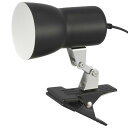 オーム(OHM) クリップライト E17 電球別売 白熱電球40Wまで LED電球もOK 中間スイッチ付き ブラック LTC-N117AK-K 06-1642 オーム電機