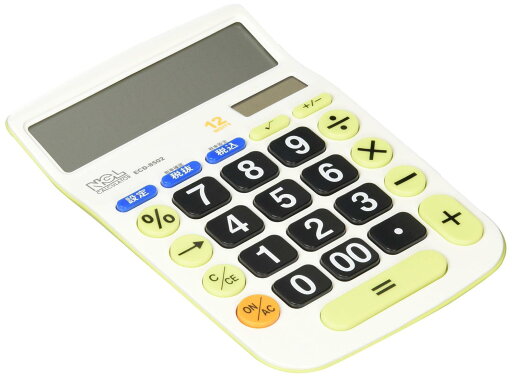 ナカバヤシ 電卓 12桁 大型キー M 税計算機能付 ECD-8502G ナカバヤシ 電卓 12桁 大型キー M 税計算機能付 ECD-8502G