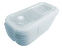 アスベル 弁当箱 ランタス WTL-T600 600ml ブルー 冷凍可 幅17.8cm×奥行8.9cm×高さ8.9cm 抗菌 2段
