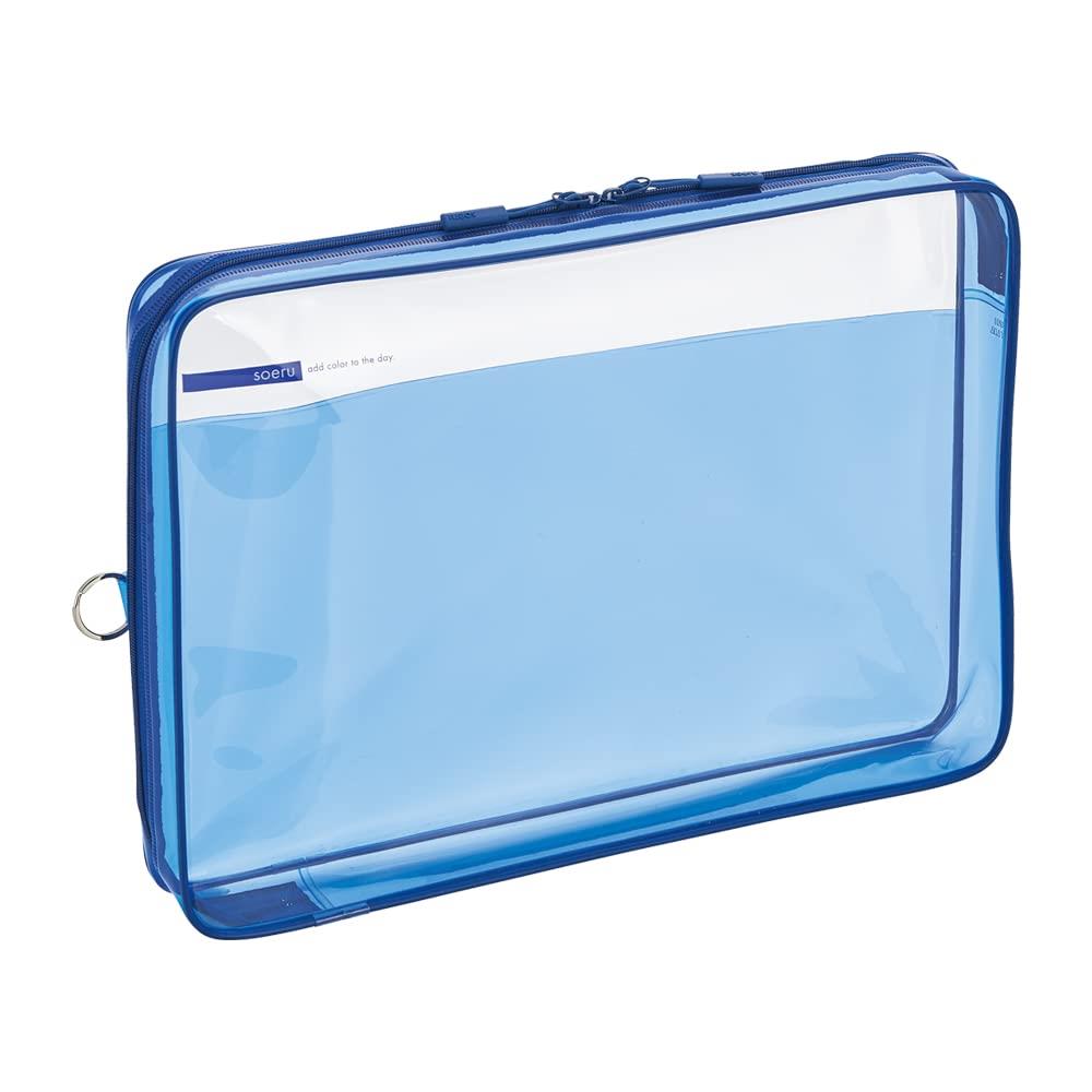 リヒトラブ クリヤーボックスケース A4 インディゴブルー SOERU F8201-11