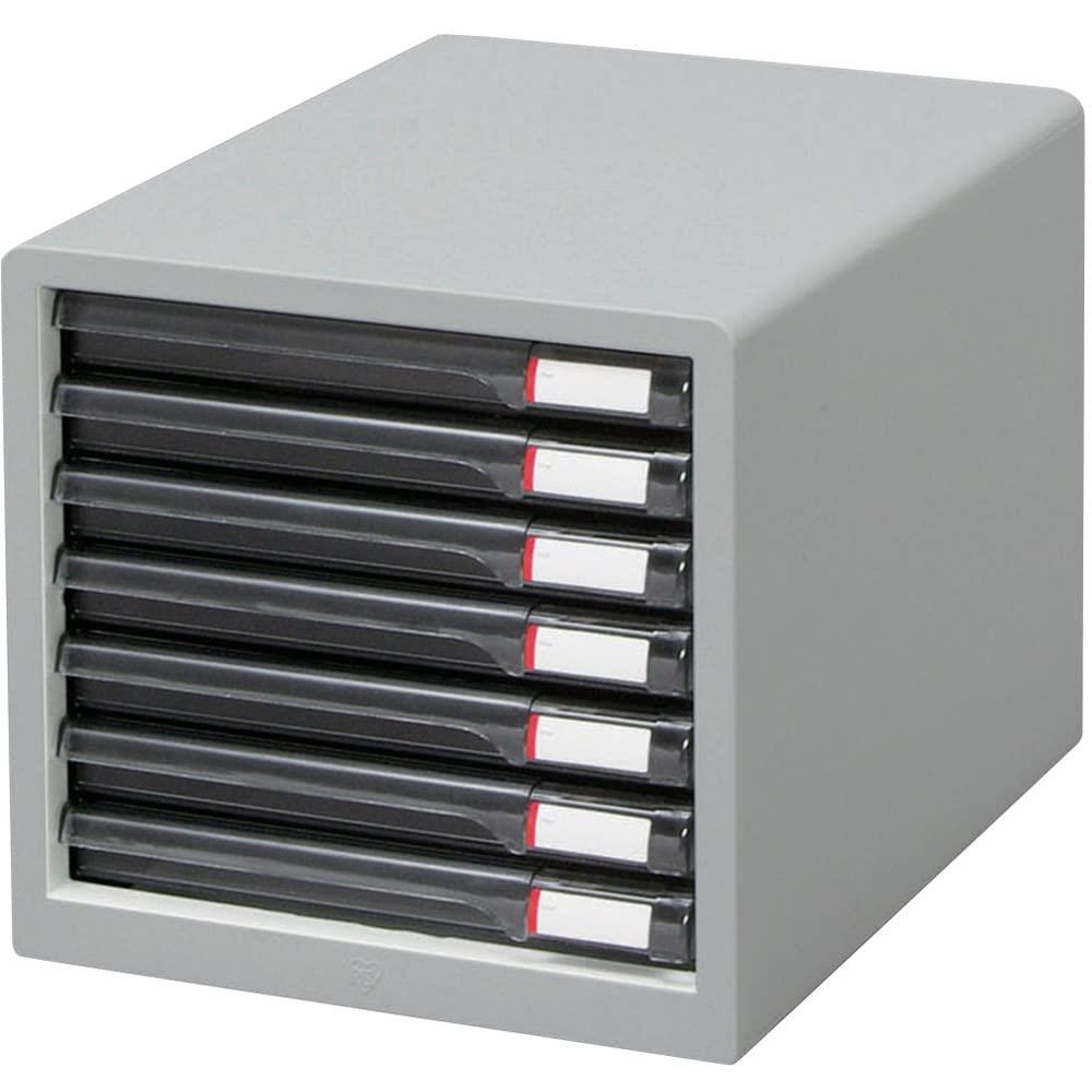 【浅型7段】アイリスオーヤマ レターケース A4 ゴム脚つきで滑りにくい インデックスシール付き スリム..