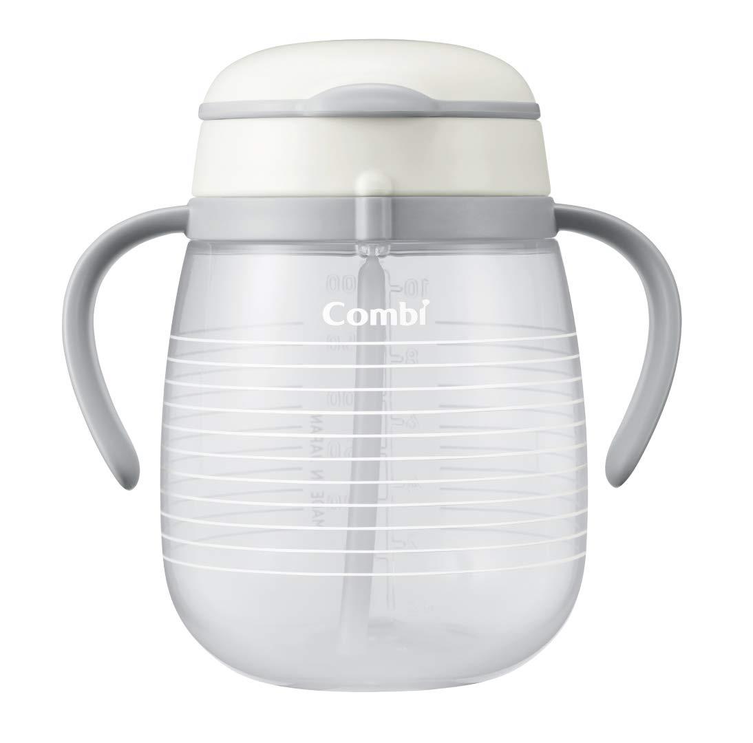 コンビ ラクマグ 漏れないストロー ボーダー ホワイト 3) ボーダー 1個 (x 1)