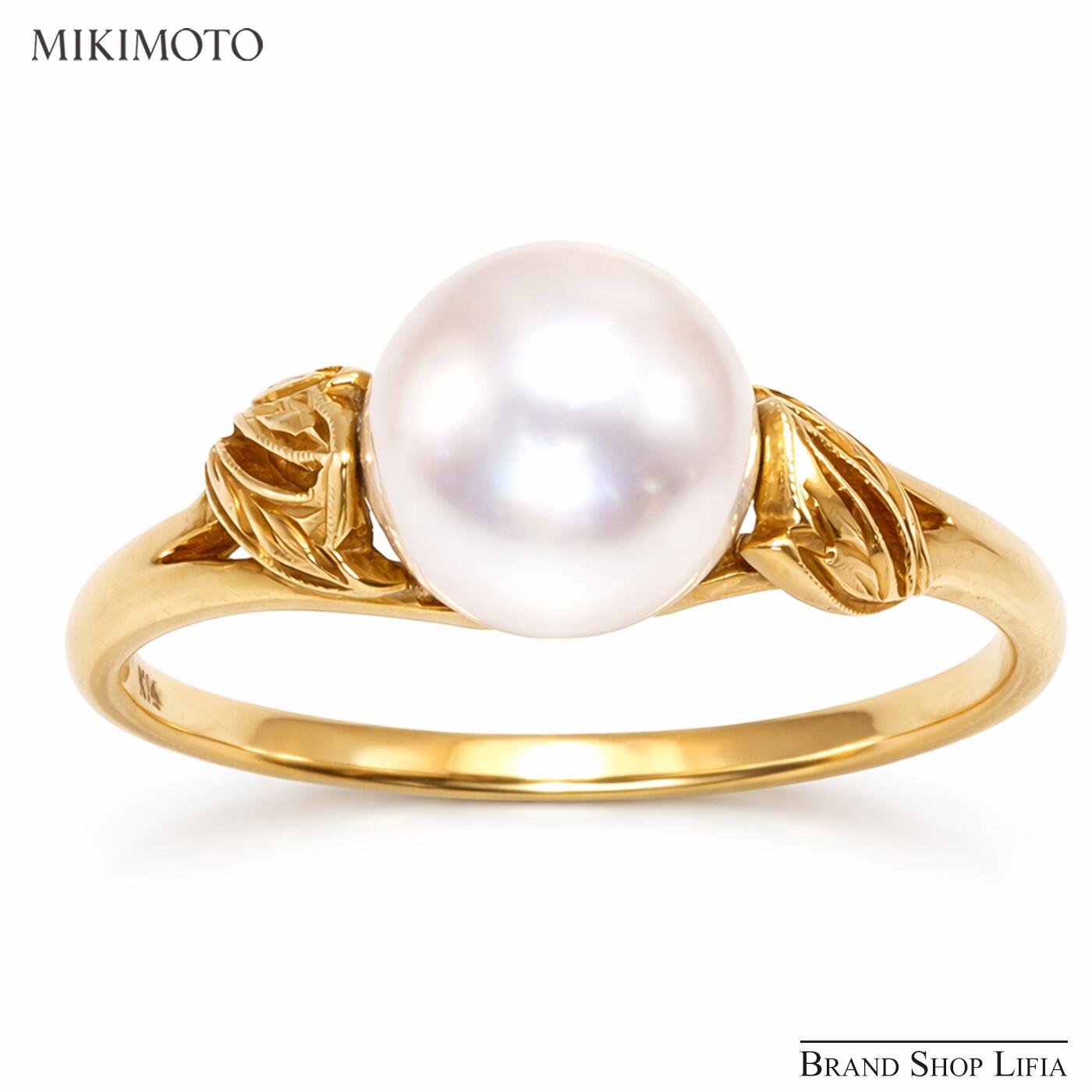 Rakuten - ミキモト MIKIMOTO パールリング あこや真珠 7.1mm K14 ゴールド 指輪 12号 レディース ジュエリー ブランドジュエリー 普段使い 冠婚葬祭 中古 新品同様