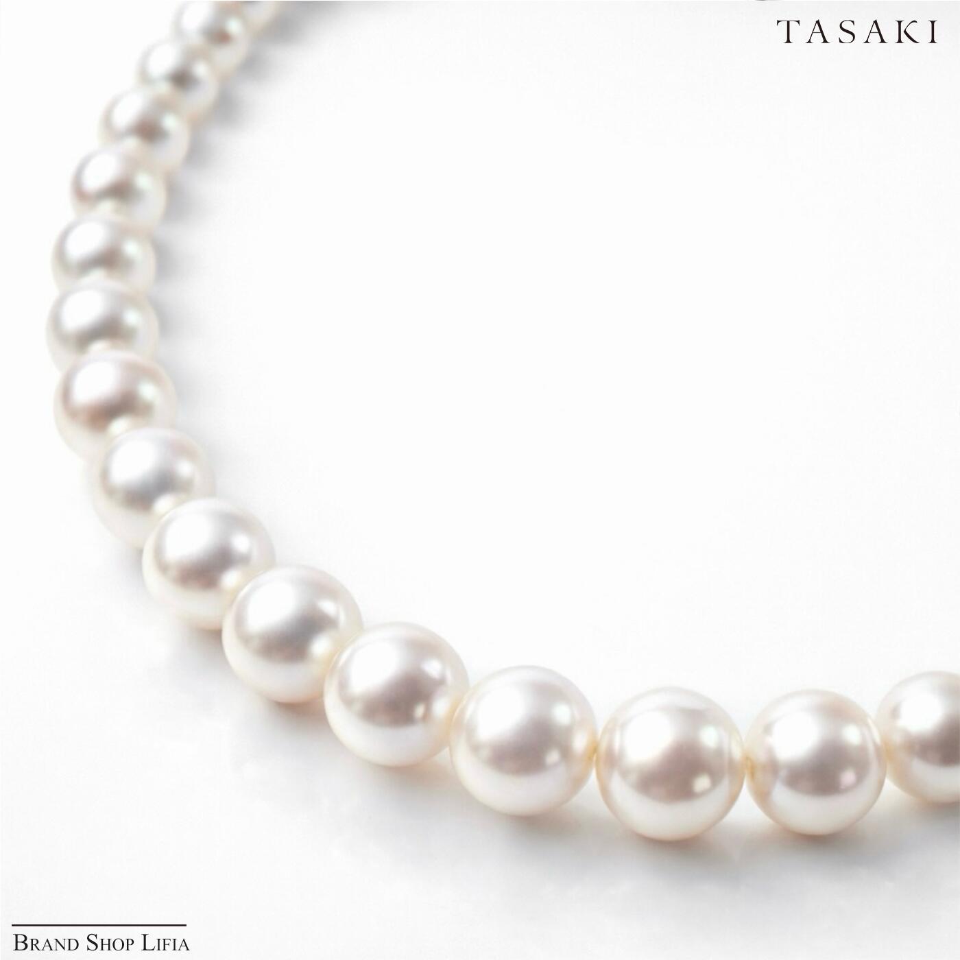 Rakuten - タサキ TASAKI ネックレス 6.9〜7.4mm ホワイトゴールド K14WG アコヤパール ホワイト系 41cm あこや真珠 レディース 冠婚葬祭 フォーマル 入学式 結婚式 ブランドジュエリー 中古 美品