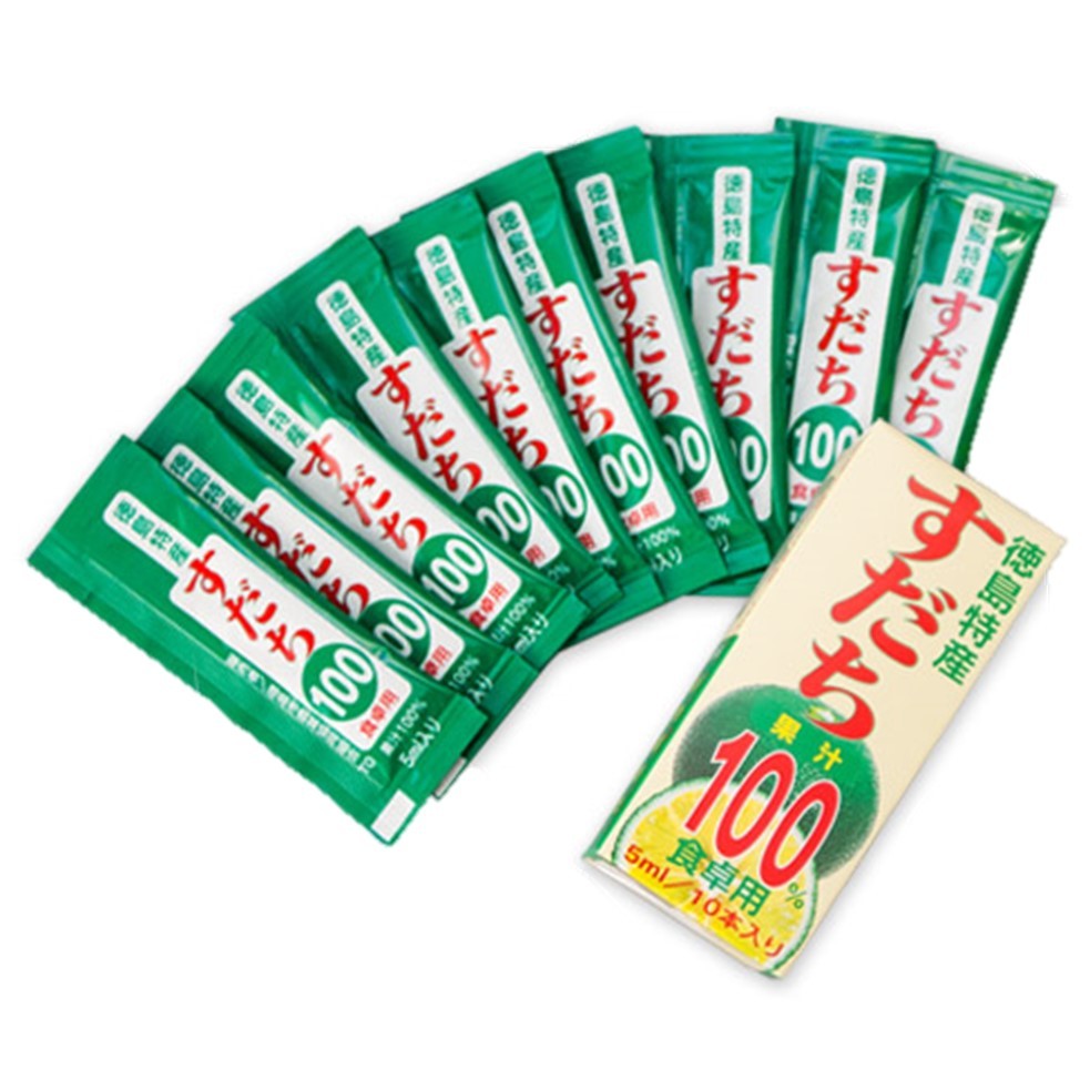 【500円OFFクーポン配布中！】 JA全農とくしま すだち天然果汁100％ すだち果汁 スティック 5ml×10本セット JA徳島（メール便発送・追跡番号有り）