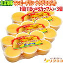 【レビューを書いて500円OFFクーポン配布中!】 丸成商事 マンゴープリン ナタデココ入り 1個(118g×6カップ入り)×3個セット ナタデココ マンゴー ...