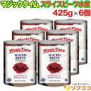【レビューを書いて500円OFFクーポン配布中!】【最強配送商品】マジックタイム スライス ビーツ 水煮 425g×6個セット 赤かぶ アメリカ産 ビーツの水煮