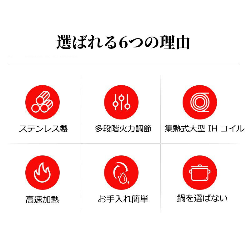 【2026最新版】5000W 業務用 IH クッキングヒーター 高出力 全ステンレス 防水 漏...