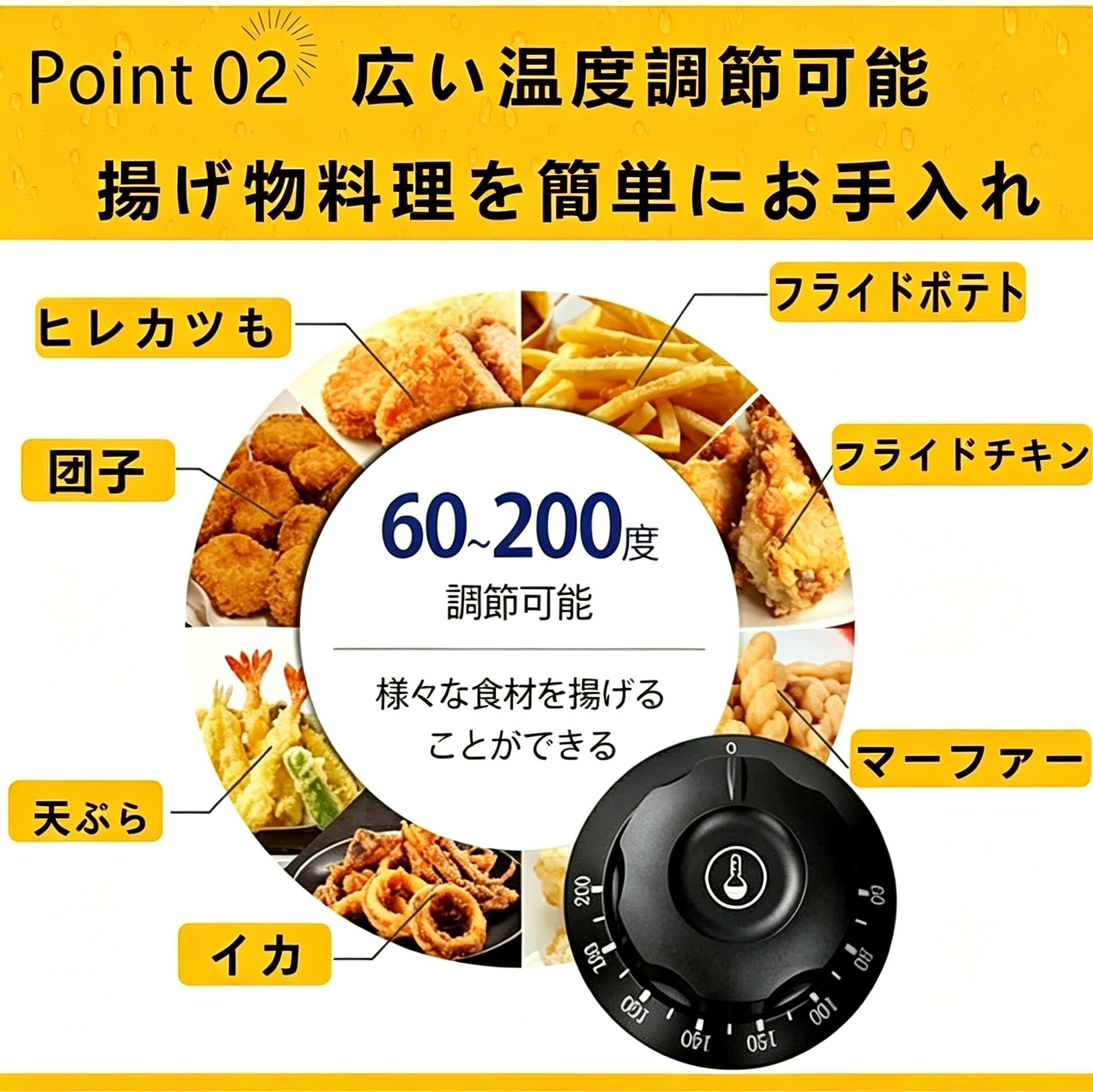 Lifulの電気フライヤー 揚げ物 フライヤー ミニフライヤー 家庭用/業務用 厨房 串揚げ 揚げ物機 業務用小型フライヤー 卓上 小型 電気 110V 6L 一槽式 12L 二槽式 卓上フライヤー ミニフライヤー 厨房 業務用 調理器具 厨房機器｜アングル3