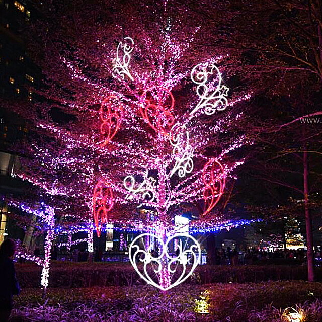業務用 イルミネーション 大型モチーフ 2D バレンタイン クリスマス 屋外 防雨 LED...