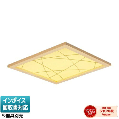 □450埋込点灯ライトユニット単品竹模様木枠白色※取付工事は必ず、工事店、電気店（有資格者）に依頼してください。一般の方の工事は禁止されています。