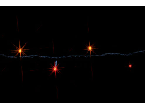 ジェフコム　LEDルミネーション（連結タイプ）　LEDストリング 5m　赤・黄　SJ-E05-05RY