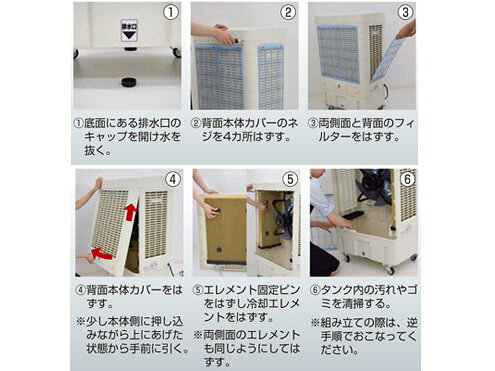 日動工業　気化式送風機 [ 冷風・加湿 ] オゾーン200 【アイスBOX付】CF-200I-OZ