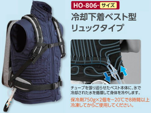 熱中症対策商品　ユニット株式会社 HO-806-XXL 冷却下着ベスト型リュックタイプXXL