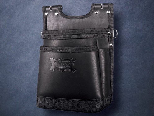 Rakuten - KNICKS　ニックス　KGB-201BA／グローブ革建築用2段腰袋【バリスティック縁巻】【バリスティックナイロン補強仕上】