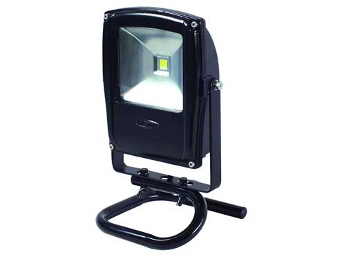 日動工業 LEDフラットライト LEN-F10S-BK (黒)10w 床スタンド付 日動工業 LEDフラットライト LEN-F10S-BK (黒)10w 床スタンド付