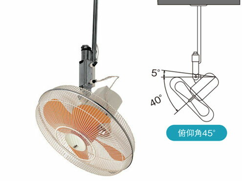 スイデン 　工業用扇風機　SF-45MHV-1VA　 MHVシリーズ 工場扇　ハンガータイプ（アルミハネ）45cm　100V