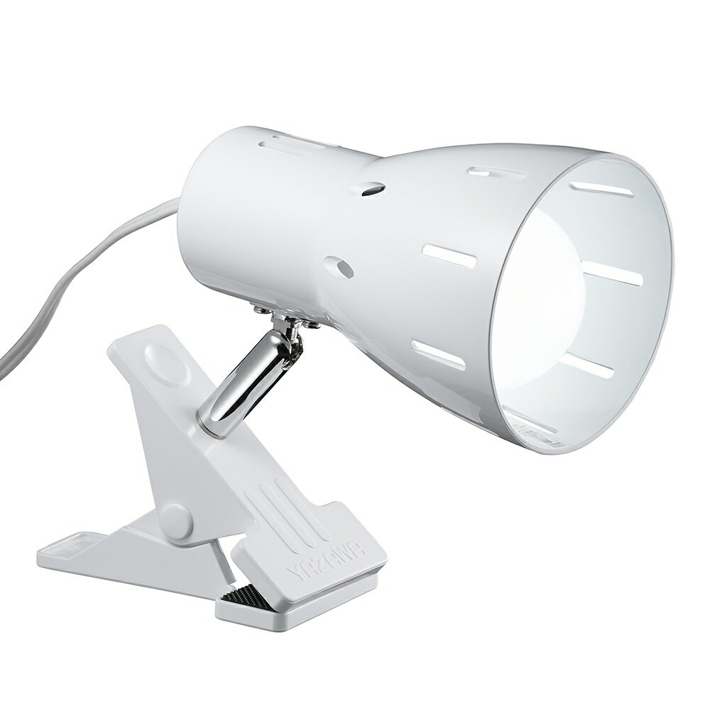 Rakuten - ヤザワコーポレーション　 60形LED電球付属クリップライト ホワイト　CLL06D01WH