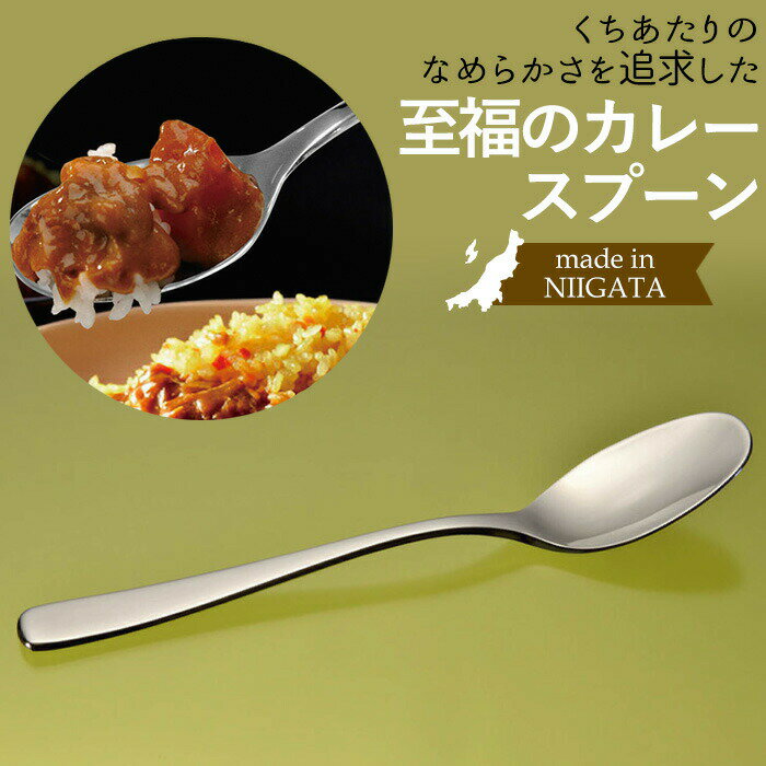 【メール便】至福のカレースプーン 1本 ステンレス ギフト プレゼント 誕生日祝い 退職祝い 鏡面仕上げ..